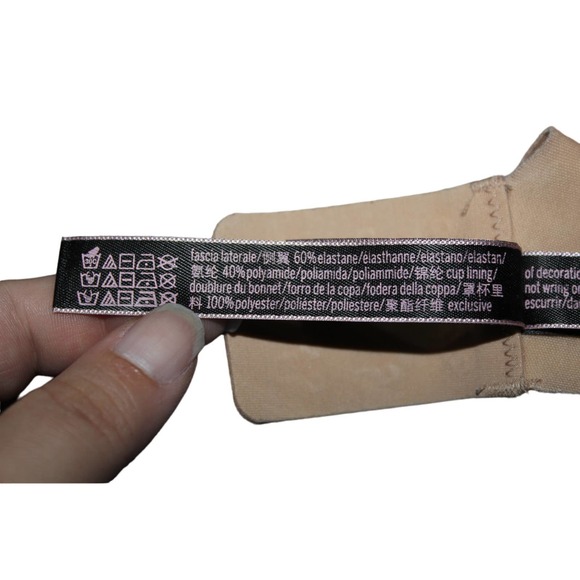 Womens Victoria's Secret 23667516 Cream Polyamide Elastane Push-Up Bra Size 34DD - Picture 6 of 8